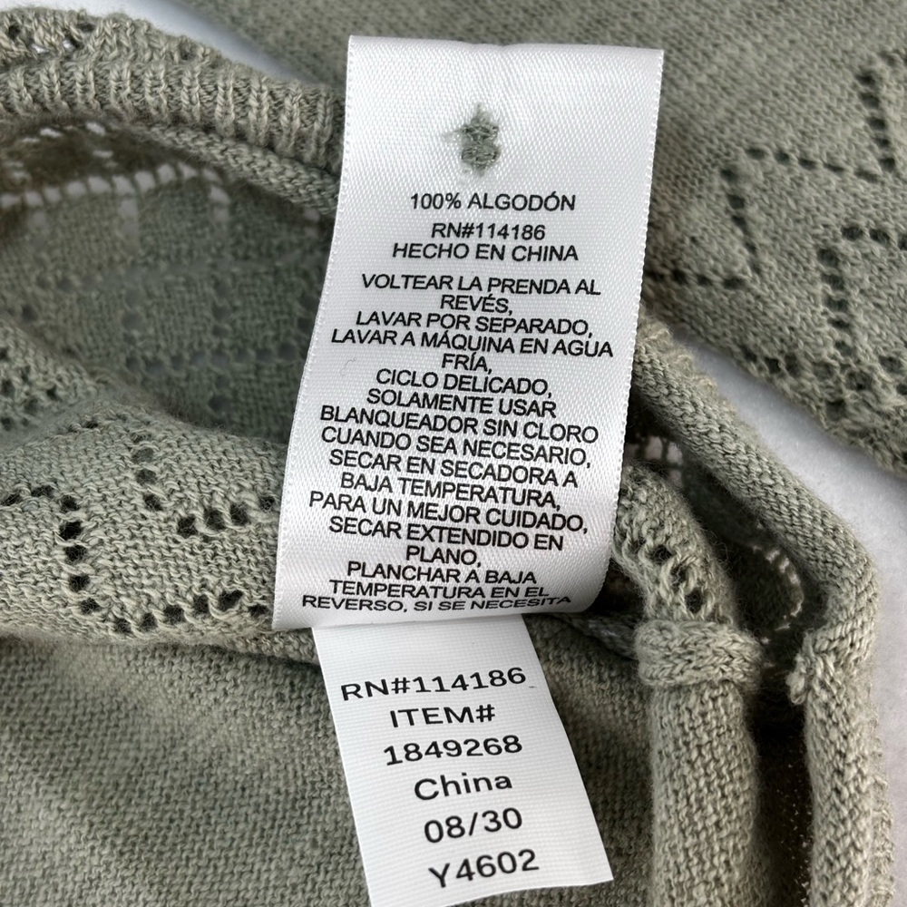 NWT Frye Seagrass green. Medium Cardigan Sweater - Picture 6 of 8